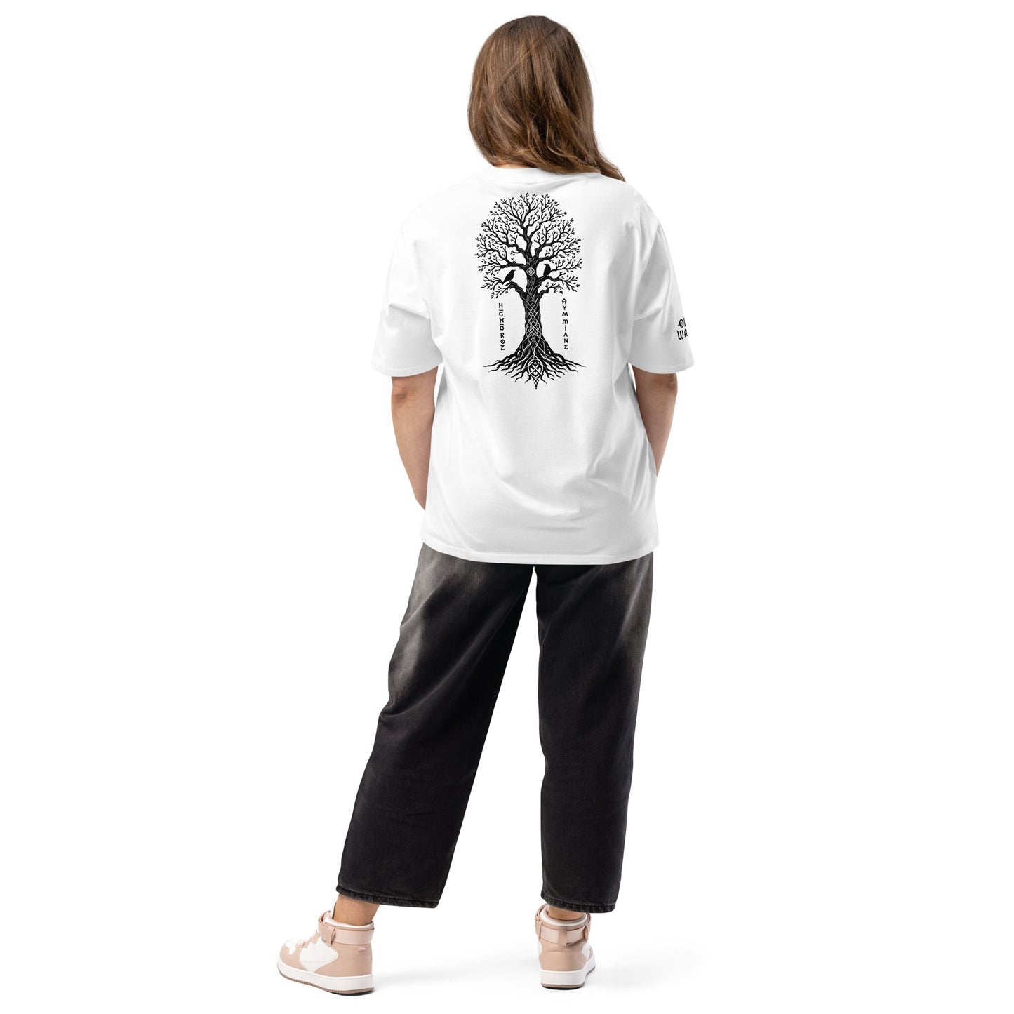 Viking battle garment showing relaxed oversized fit