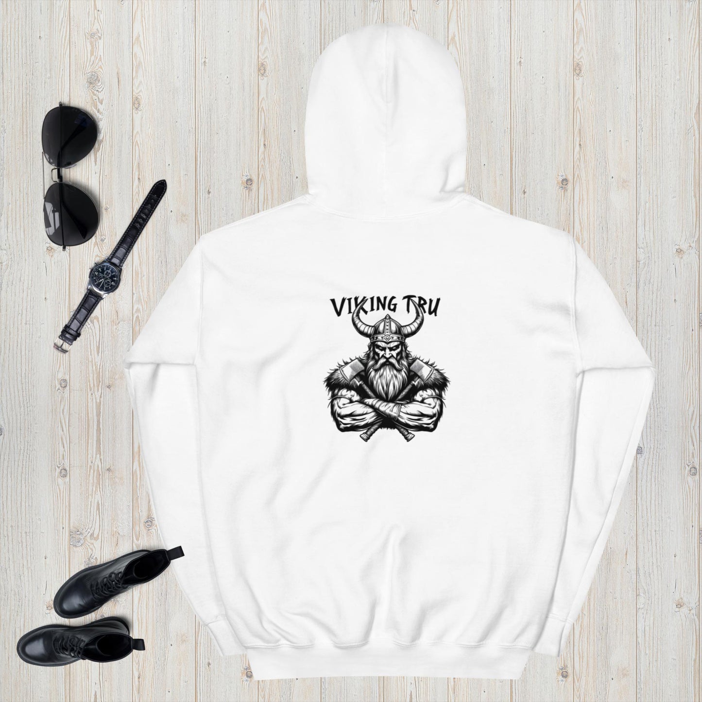 Warrior comfort hoodie featuring Viking design elements
