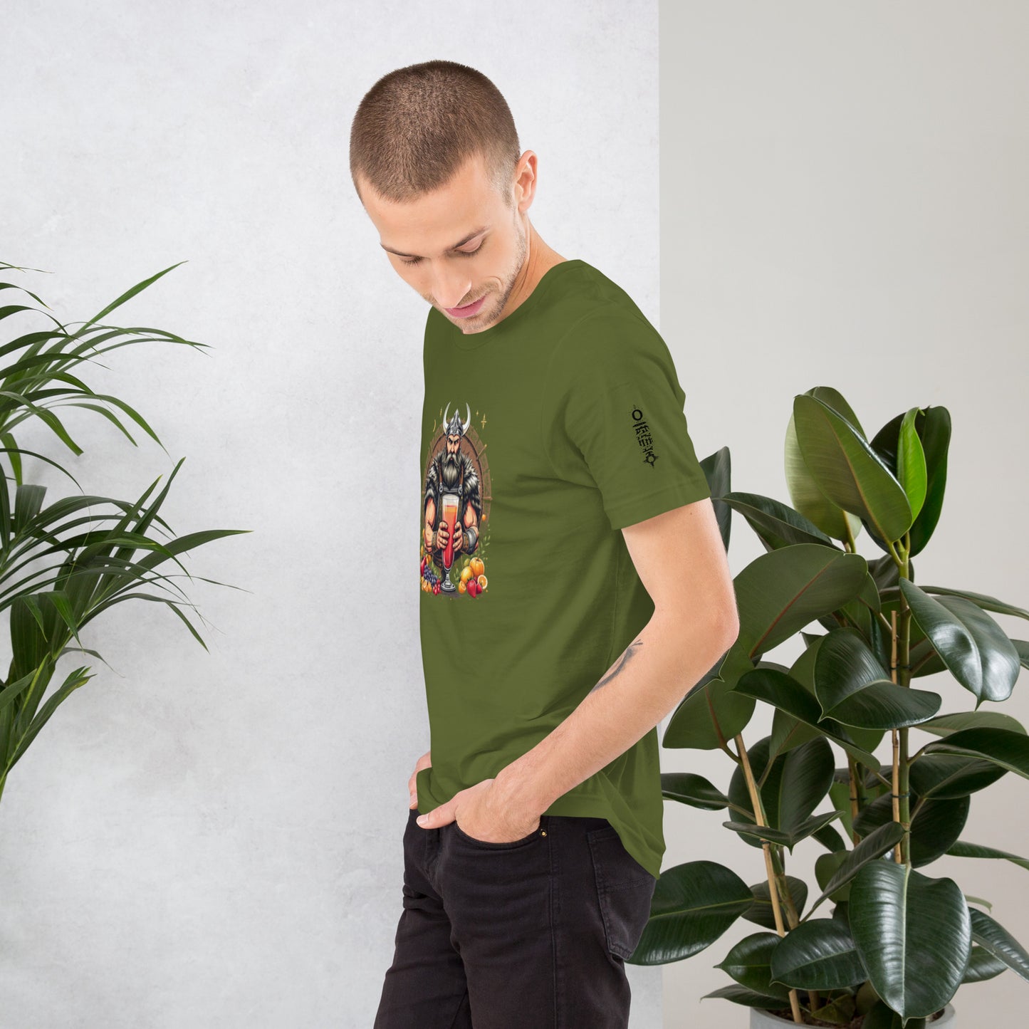 Custom Viking garment epitomizing Norse strength apparel
