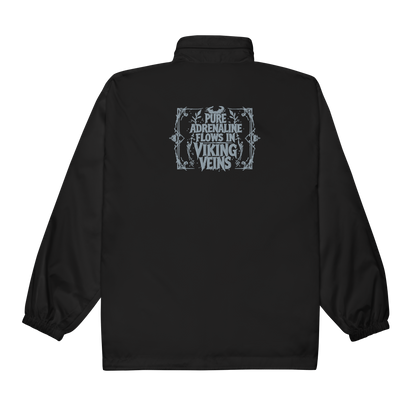 Viking windbreaker with bold Vegvisir emblem for Odin’s chosen