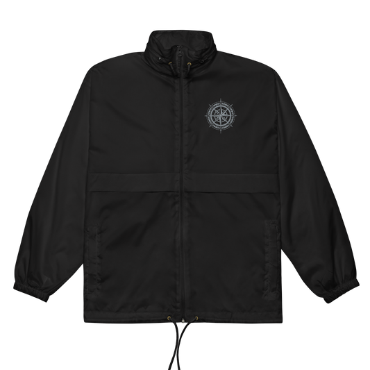 Vegvisir windbreaker showcasing Viking storm striker design
