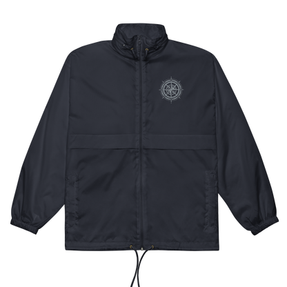 Detailed view of Norse windbreaker as a warrior windbreaker