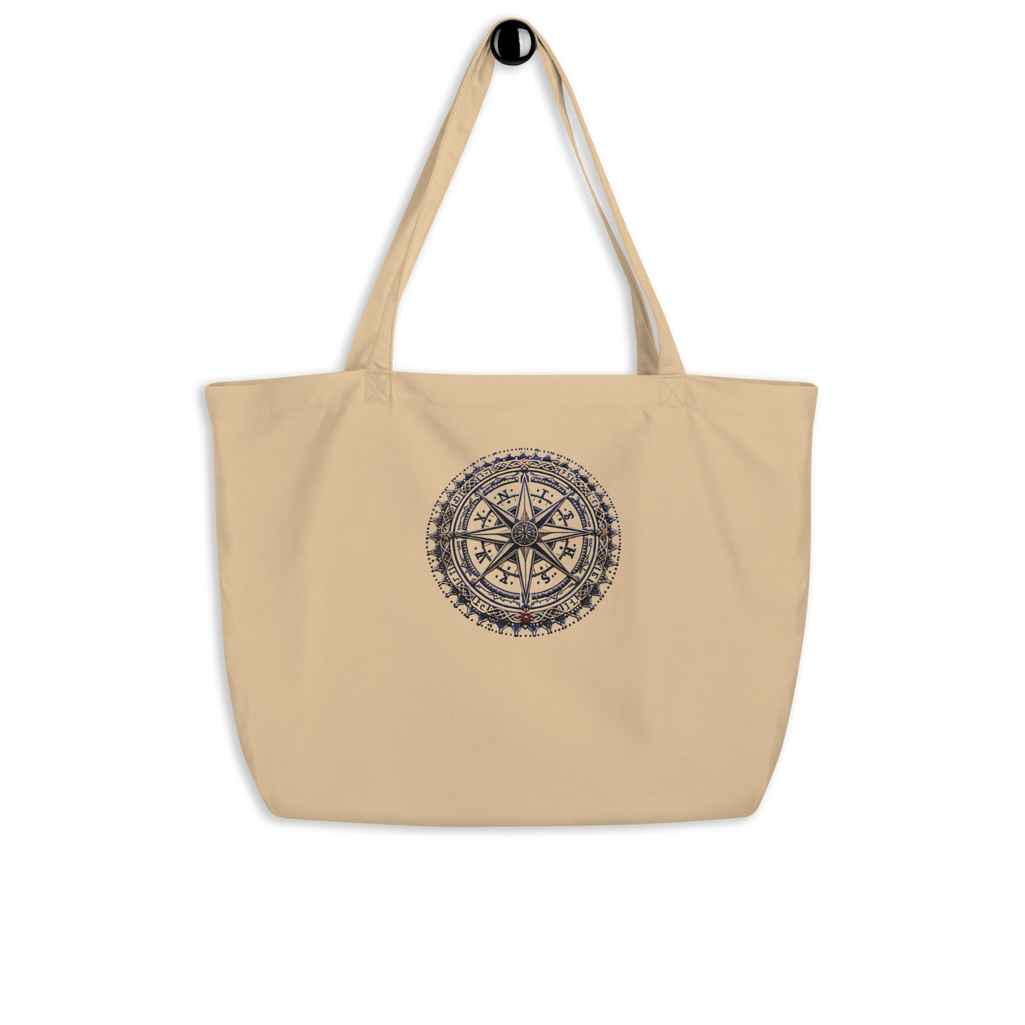 Viking organic tote with shield bearer design and eco style