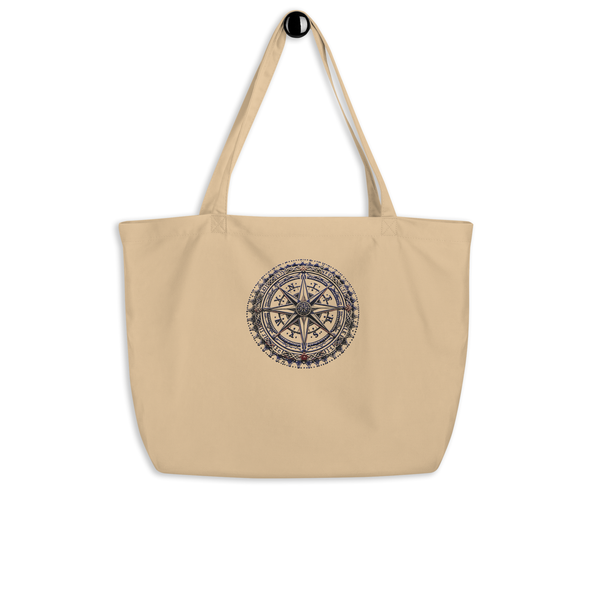 Viking organic tote with shield bearer design and eco style