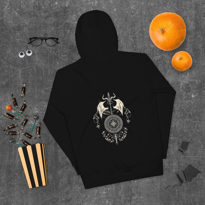 Detailed design on a premium Viking hoodie with Nordic style