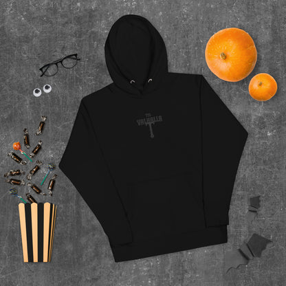 Valhalla premium Viking hoodie front view