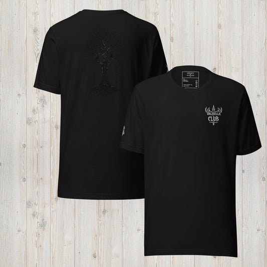 Raven's path Viking T-shirt with Valhalla design