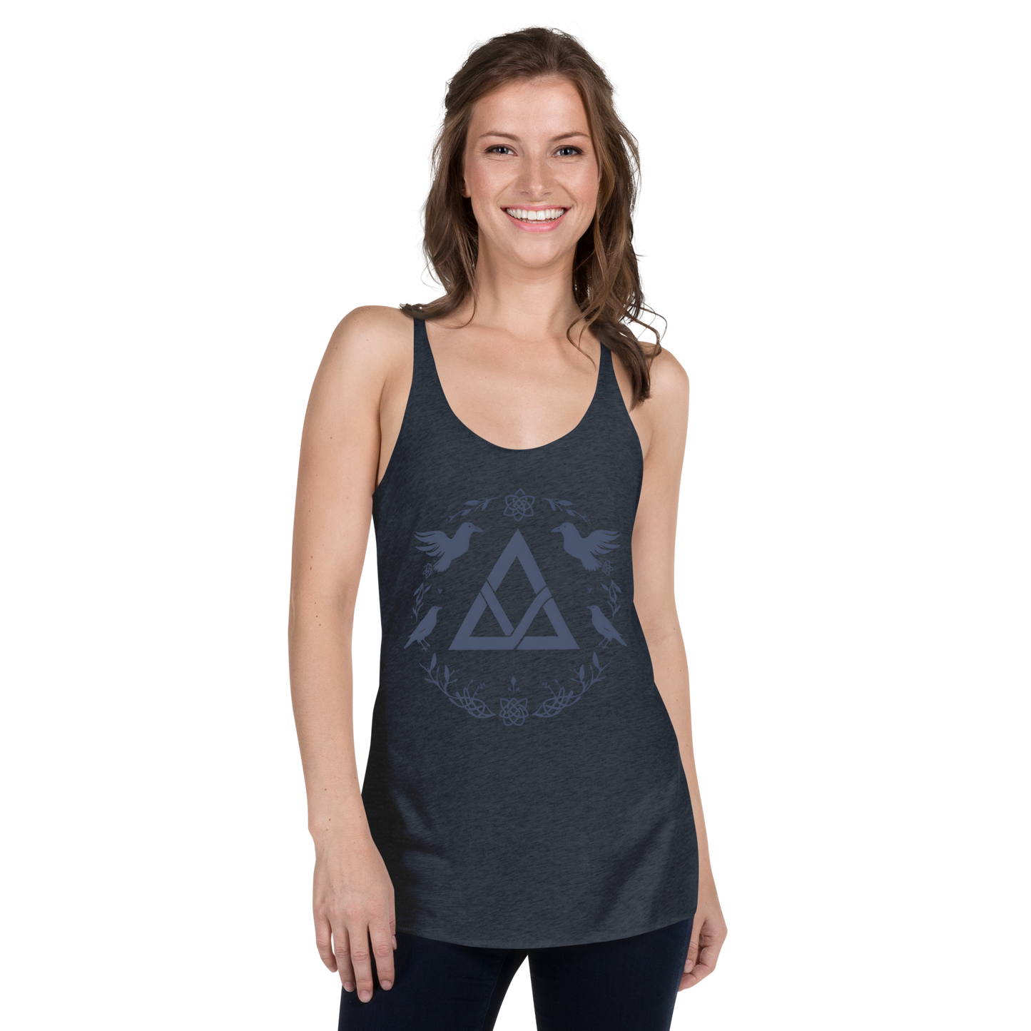 Viking racerback tank showcasing legacy and performance